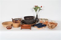 Woven Wicker/Rattan Baskets, Flower Vase