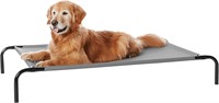 elevated cooling pet bed, L, grey