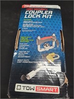 Coupler lock kit heavy duty chrome coupler lock
