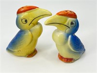 Porcelain Toucan Salt & Pepper Shakers - Germany