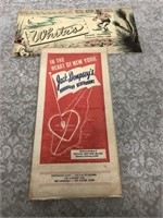 Vintage advertising Jack Dempsey restaurant menu