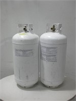 Two 30" Propane Tanks Full & Half Full