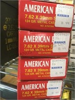 4 boxes of “American Eagle” 7.62x 39. Mm ammo