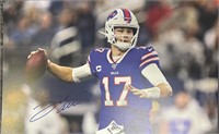 Bills Josh Allen Signed 11x17 with COA