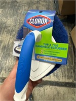 4 pack Clorox tub and tile handheld scrubber