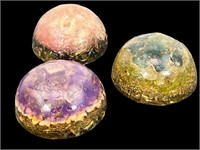 3 Spiritual Healing Crystal Domes