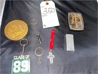 KEY CHAINS AND PAPER WEIGHTS