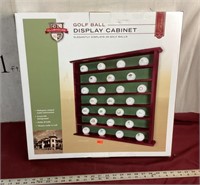 NIB Golf Ball Display Cabinet by Clubhouse Holes