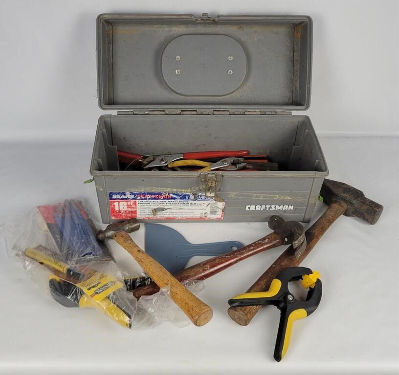 Craftsman Toolbox W/ Hammers Etc.
