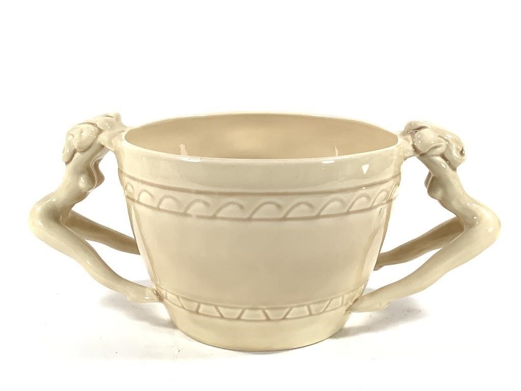 Dorothy Kindell Snack Bowl w Erotic Nude Handles