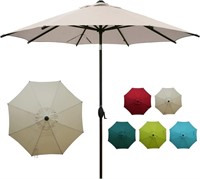 TE9557  Abba Patio Market Umbrella 8 Ribs, Auto Ti