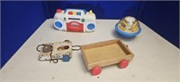 Fisher Price toys, radio, top and more