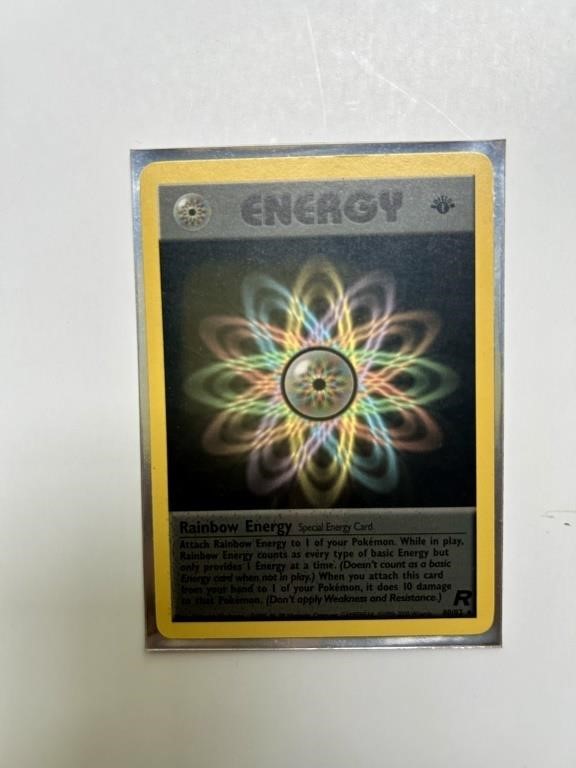 Pokemon Rainbow Energy 80/82, Team Rocket 1st Edin