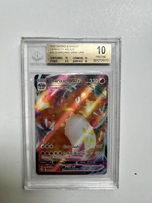 Charizard Vmax BGS 10 GEM MINT #20 Holo Ultra Rare