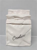 Ceramic "White Paper Sack" Cookie Jar