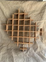 Wall Hanging Knick Knack Shelf 30"x30"