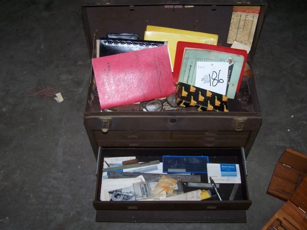 Tool box with allen wrenches and more