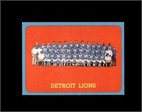 1963 Topps #36 Detroit Lions SP TC EX to EX-MT+