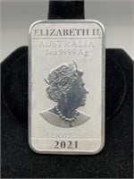 2021 Australian 1 OZ Silver Bullion
