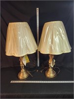 2 metal touch lamps
