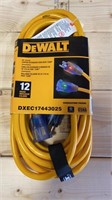 DeWalt 25’ 12Ga Extension Cord