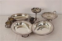 SET OF ANTIQUE SILVERPLATED SERVICEWARE