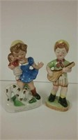 2 Hand Painted Figurines Made In Japan