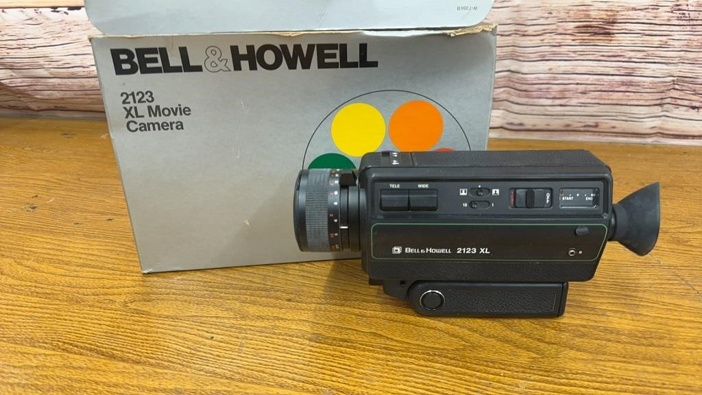 Bell and Howell 2123 XL Movie Camera. In Box.