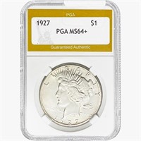 1927 Silver Peace Dollar PGA MS64+