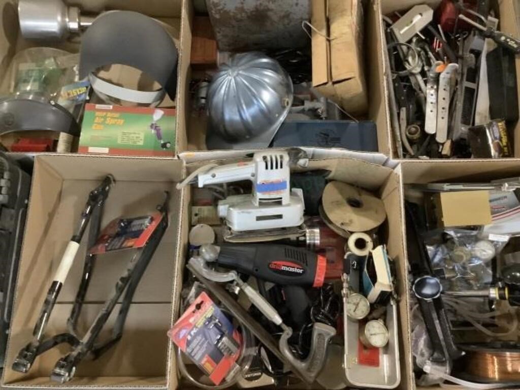 Table Lot, Copper Wire, Specialized Tools, Brass