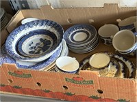 Assorted Blue Willow China Pieces & More