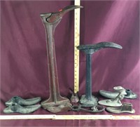 Antique Cast-Iron Cobbler Anvil Shoe Stand