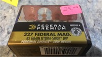 (3) Boxes 327 Federal Mag Ammo (60) Rounds