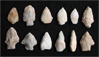 12 Quartz Arrowheads Found in South Carolina Longe