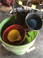 Bucket of Funnels