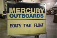 Mercury Outboards Double Sided Sign, Approx 6ft x