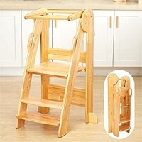 USED-FUNLIO Foldable Toddler Tower for Kids 2-6 Ye