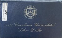 1973S Eisenhower Silver Dollar Blue Envelope