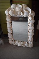 Victorian Style Shell Art Wall Mirror