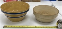 2 - Stoneware Mixing Bowls