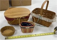 4 - Longaberger Baskets