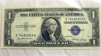 1935 E Silver Certificate Dollar Bill