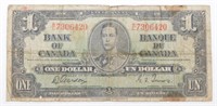 Canada Bank Note 1937 King George VI