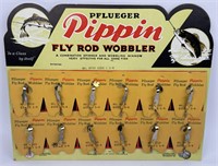 NOS Pflueger Pippin Fishing Lure Store Display