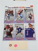 1993 GAMEDAY FOOTBALL CARDS MCDONALDS PATRIOTS