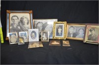 ASSORTMENT OF 11 FRAMES AND VINTAGE PHOTOGRAPHS