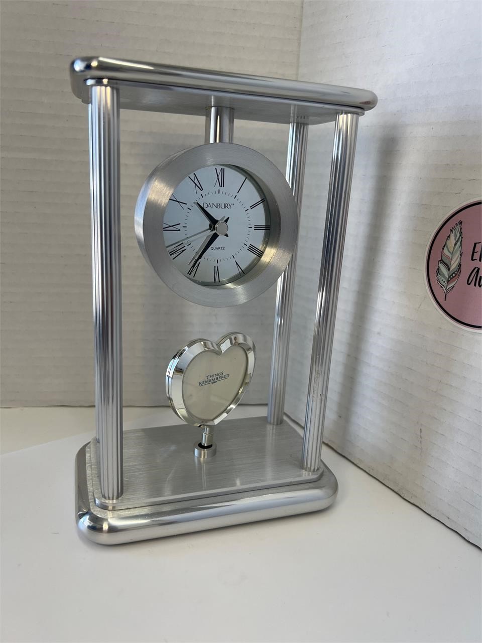 Silver Danbury Clock from Things Remembered