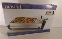 Bravetti Stainless Steel Buffet Server Powers On