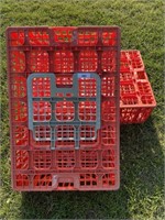 2 Plastic Chicken Crates