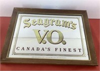 * Seagram's V.O advertising mirror 20 X 15